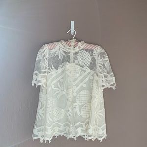 HD in Paris Pina Lace Top sz 6